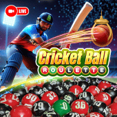 Cricket Ball Roulette wheel at Lucky Starz Maya